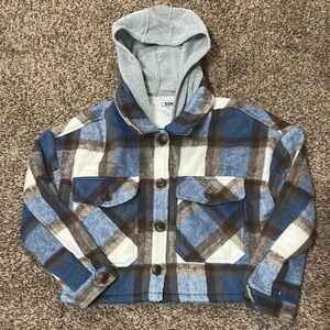 Women’s Plaid Jacket with Hood